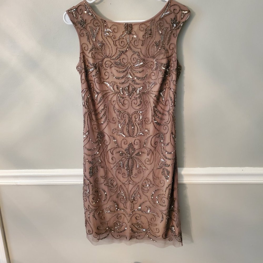 Adrianna Papell Beaded Sequined Dress